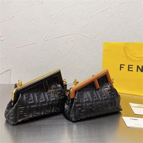 fendi embossed messenger bag